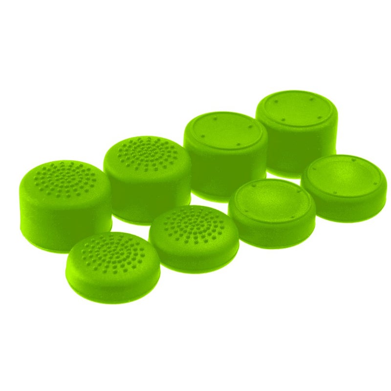 Foamy Lizard AceShot Thumb Grips (8pc) for Xbox One (Series X, S) & Steamdeck by Foamy Lizard â€“ Sweat Free 100% Silicone Precision Raised Antislip Rubber Analog Stick Grips for Xbox One Controller (8 Grips) Green - Image 1